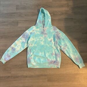 Artist Union Blue and Purple tie dye hoodie